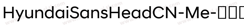 HyundaiSansHeadCN-Me字体转换