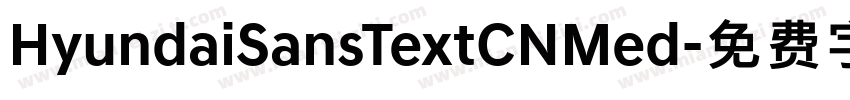 HyundaiSansTextCNMed字体转换
