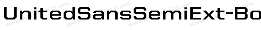 UnitedSansSemiExt-Bold字体转换