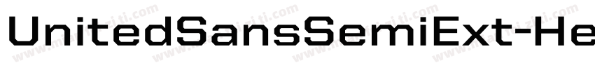 UnitedSansSemiExt-Heavy字体转换