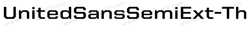 UnitedSansSemiExt-Thin字体转换