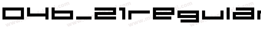 04b_21regular字体转换