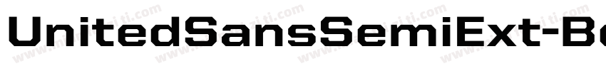 UnitedSansSemiExt-Bold字体转换