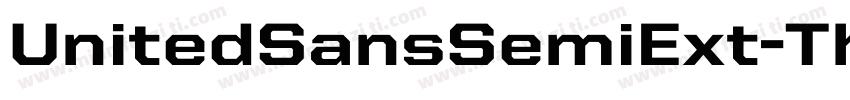 UnitedSansSemiExt-Thin字体转换