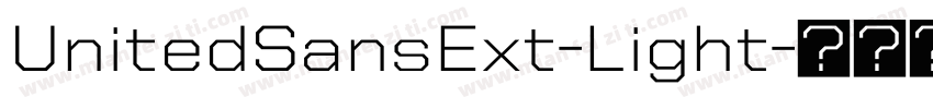 UnitedSansExt-Light字体转换