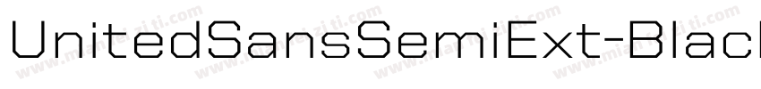 UnitedSansSemiExt-Black字体转换