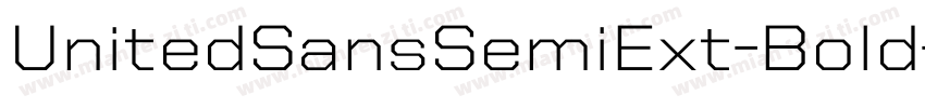 UnitedSansSemiExt-Bold字体转换