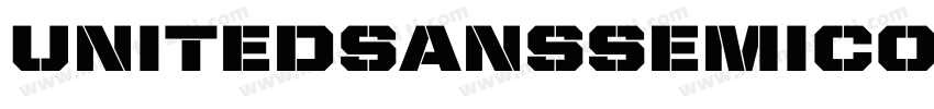 UnitedSansSemiCond-Stencil字体转换