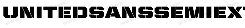 UnitedSansSemiExt-Bold字体转换