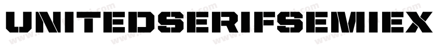 UnitedSerifSemiExt-Stencil字体转换