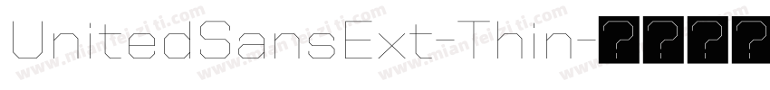 UnitedSansExt-Thin字体转换