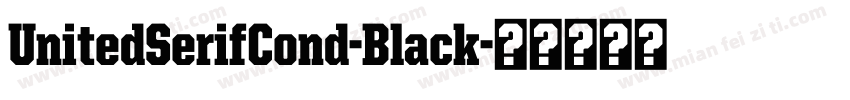 UnitedSerifCond-Black字体转换