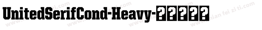 UnitedSerifCond-Heavy字体转换