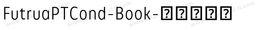 FutruaPTCond-Book字体转换