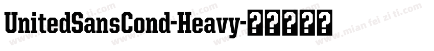 UnitedSansCond-Heavy字体转换