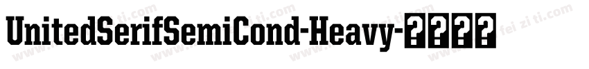 UnitedSerifSemiCond-Heavy字体转换