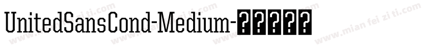 UnitedSansCond-Medium字体转换