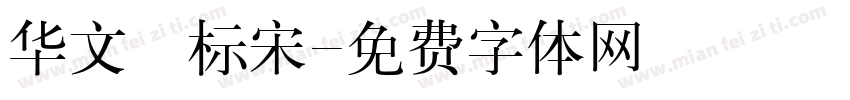华文廋标宋字体转换