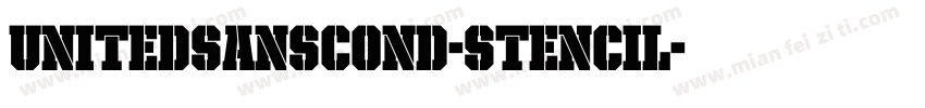 UnitedSansCond-Stencil字体转换