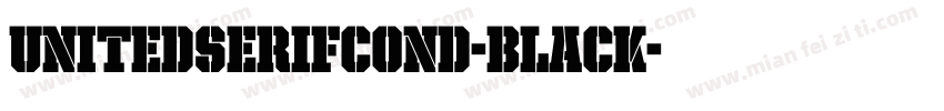 UnitedSerifCond-Black字体转换