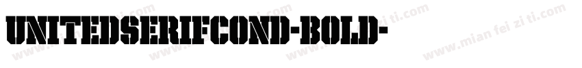 UnitedSerifCond-Bold字体转换