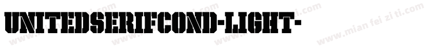 UnitedSerifCond-Light字体转换