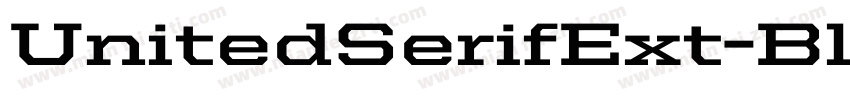 UnitedSerifExt-Black字体转换