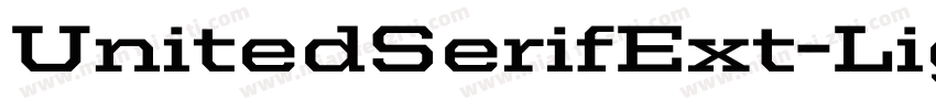 UnitedSerifExt-Light字体转换