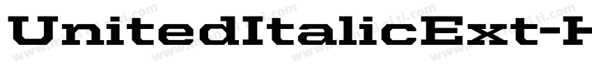 UnitedItalicExt-Heavy字体转换