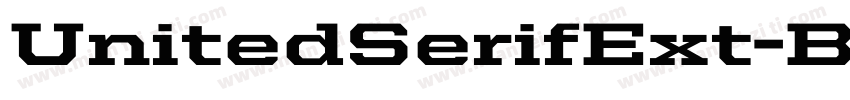 UnitedSerifExt-Bold字体转换