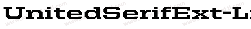 UnitedSerifExt-Light字体转换