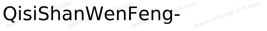 QisiShanWenFeng字体转换