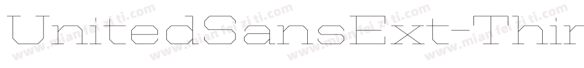 UnitedSansExt-Thin字体转换
