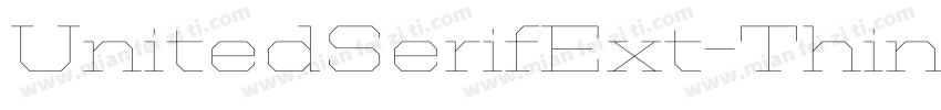 UnitedSerifExt-Thin字体转换