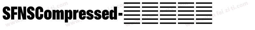 SFNSCompressed字体转换