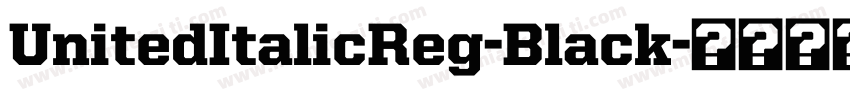 UnitedItalicReg-Black字体转换