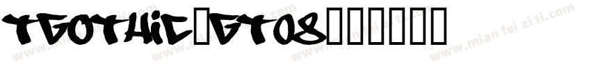 tgothic-gt08字体转换