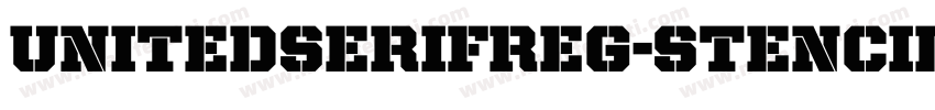 UnitedSerifReg-Stencil字体转换