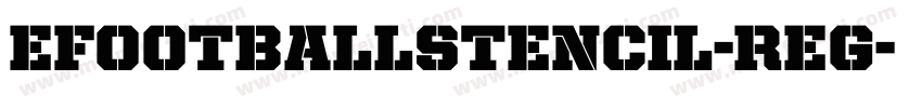 eFootballStencil-Reg字体转换