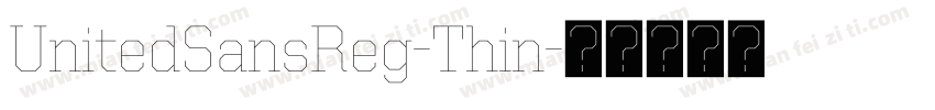 UnitedSansReg-Thin字体转换