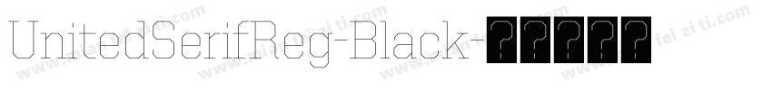 UnitedSerifReg-Black字体转换