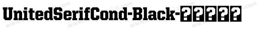 UnitedSerifCond-Black字体转换