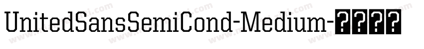 UnitedSansSemiCond-Medium字体转换
