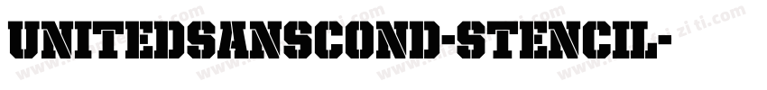 UnitedSansCond-Stencil字体转换