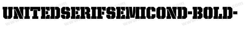UnitedSerifSemiCond-Bold字体转换