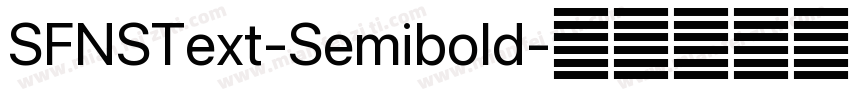 SFNSText-Semibold字体转换