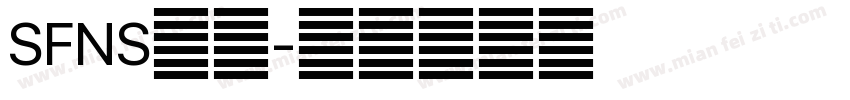 SFNS字体字体转换