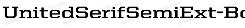 UnitedSerifSemiExt-Bold字体转换