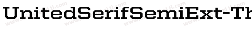 UnitedSerifSemiExt-Thin字体转换