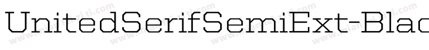 UnitedSerifSemiExt-Black字体转换